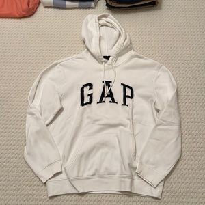 Men’s Gap Logo Hoodie White Size Large
